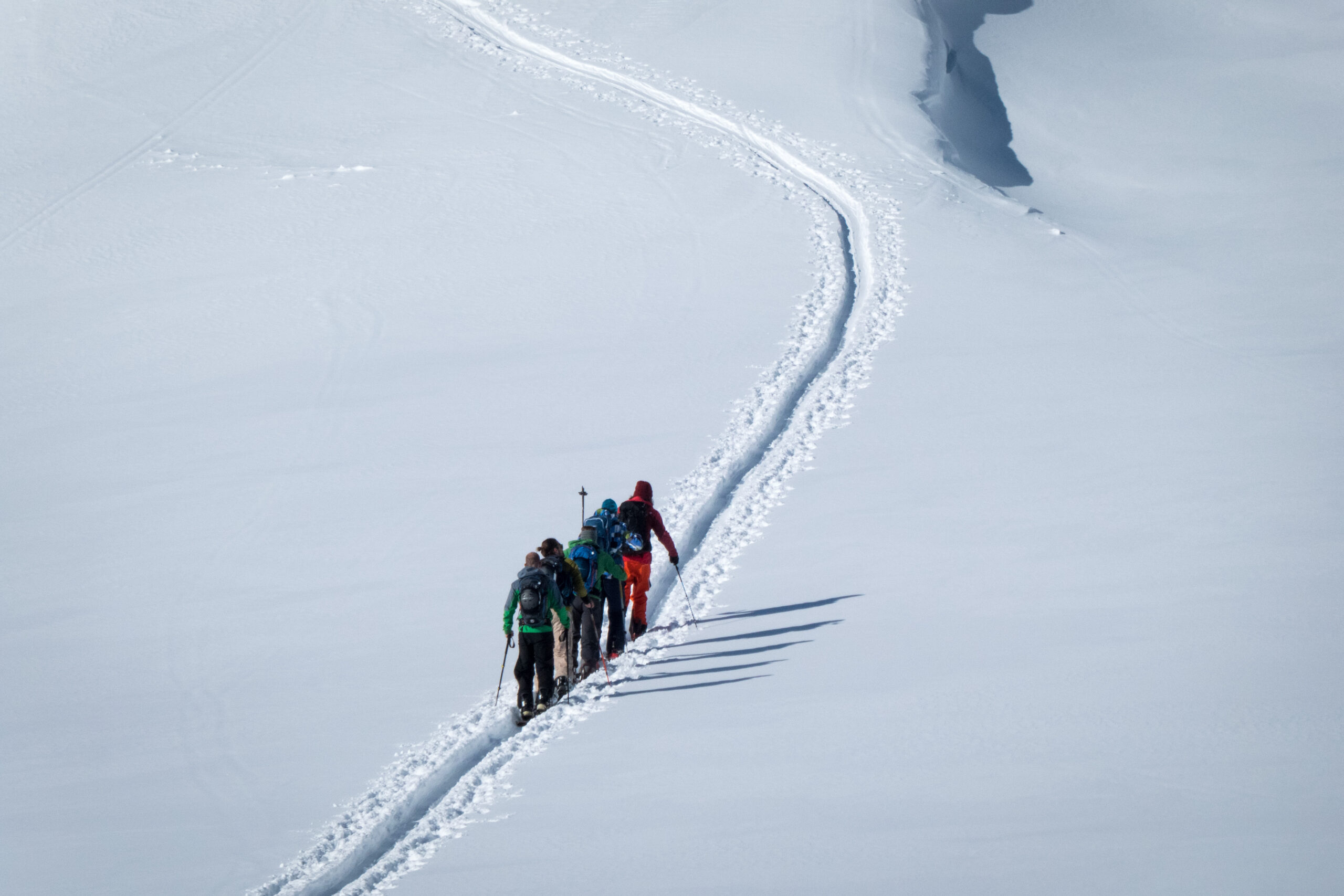 Cursus toerskiën, splitboardern huttentocht ripstar
