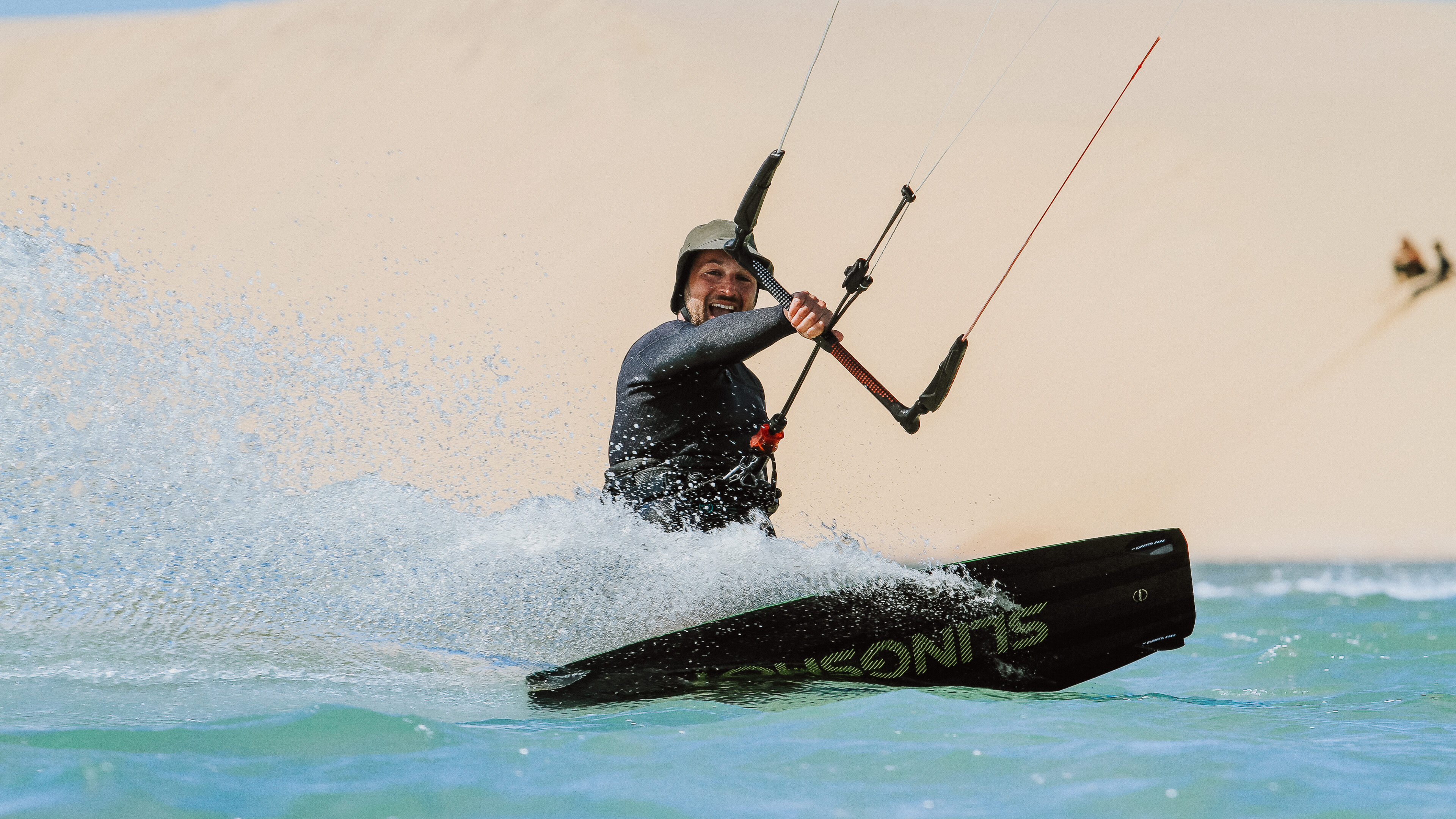 Kitesurfen op de lagoon
